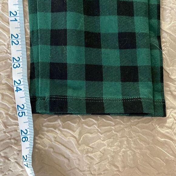 Style & Co Petite Basic Plaid Leggings Size PL Buffalo Green Plaid - Picture 6 of 6